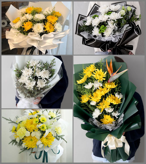 重庆丰都县双龙场乡白事花束代送